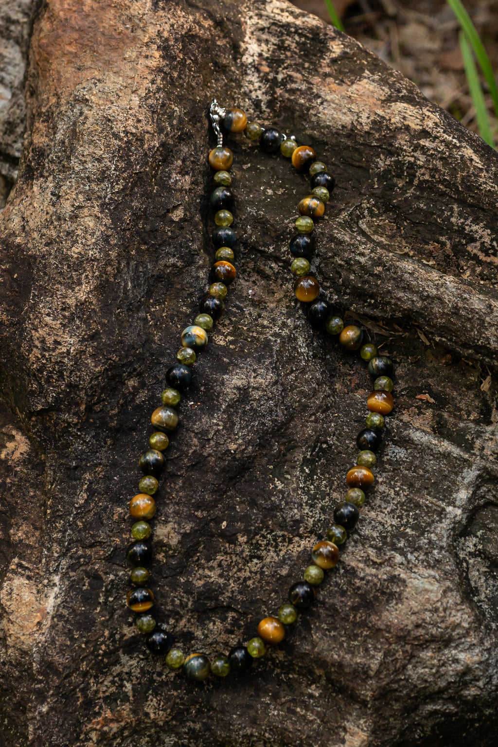 Tiger Eye + Peridot + Blue Tiger Eye - Collar - foto 117