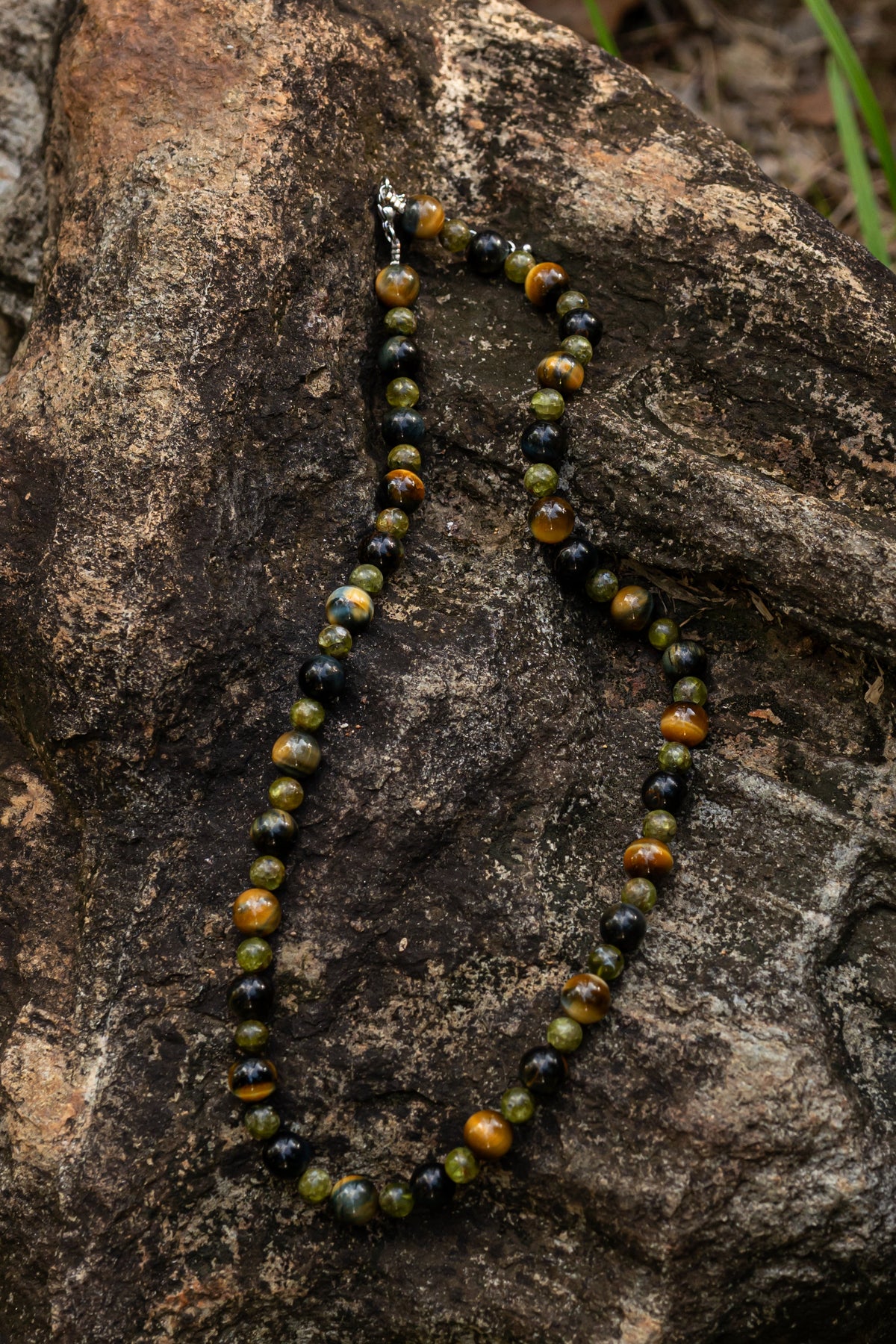Tiger Eye + Peridot + Blue Tiger Eye - Collar - foto 117