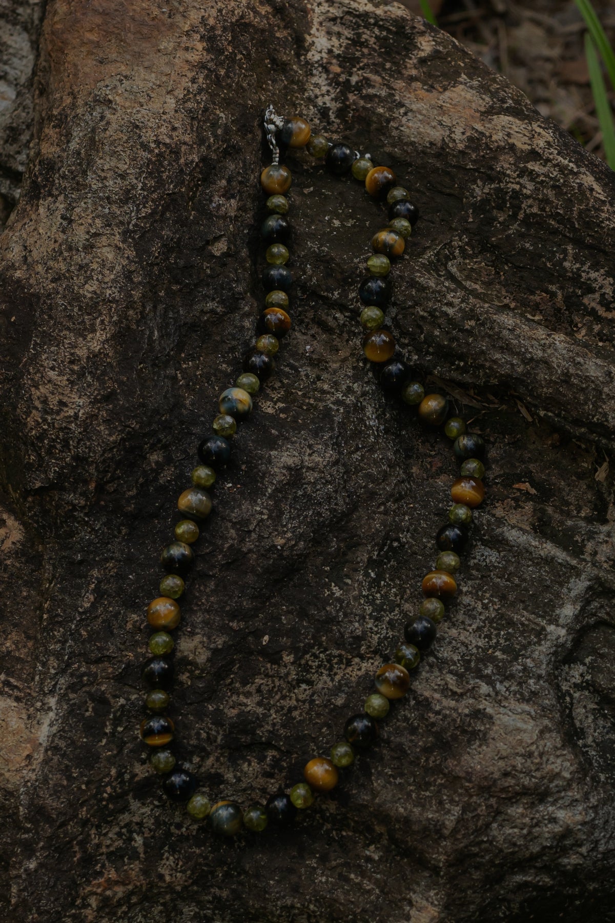 Tiger Eye + Peridot + Blue Tiger Eye - Collar - foto 118