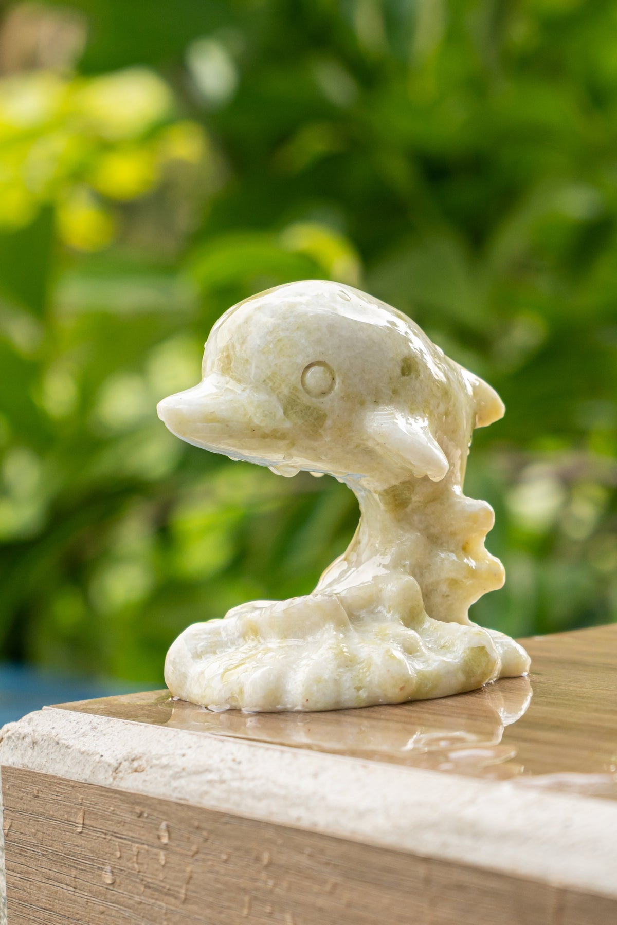 Delfín de Jade Natural - Figura - foto 170